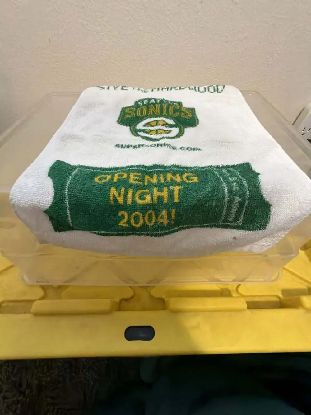 Seattle SuperSonics Opening Night 2004 Live The Hardwood NBA Fan Towel